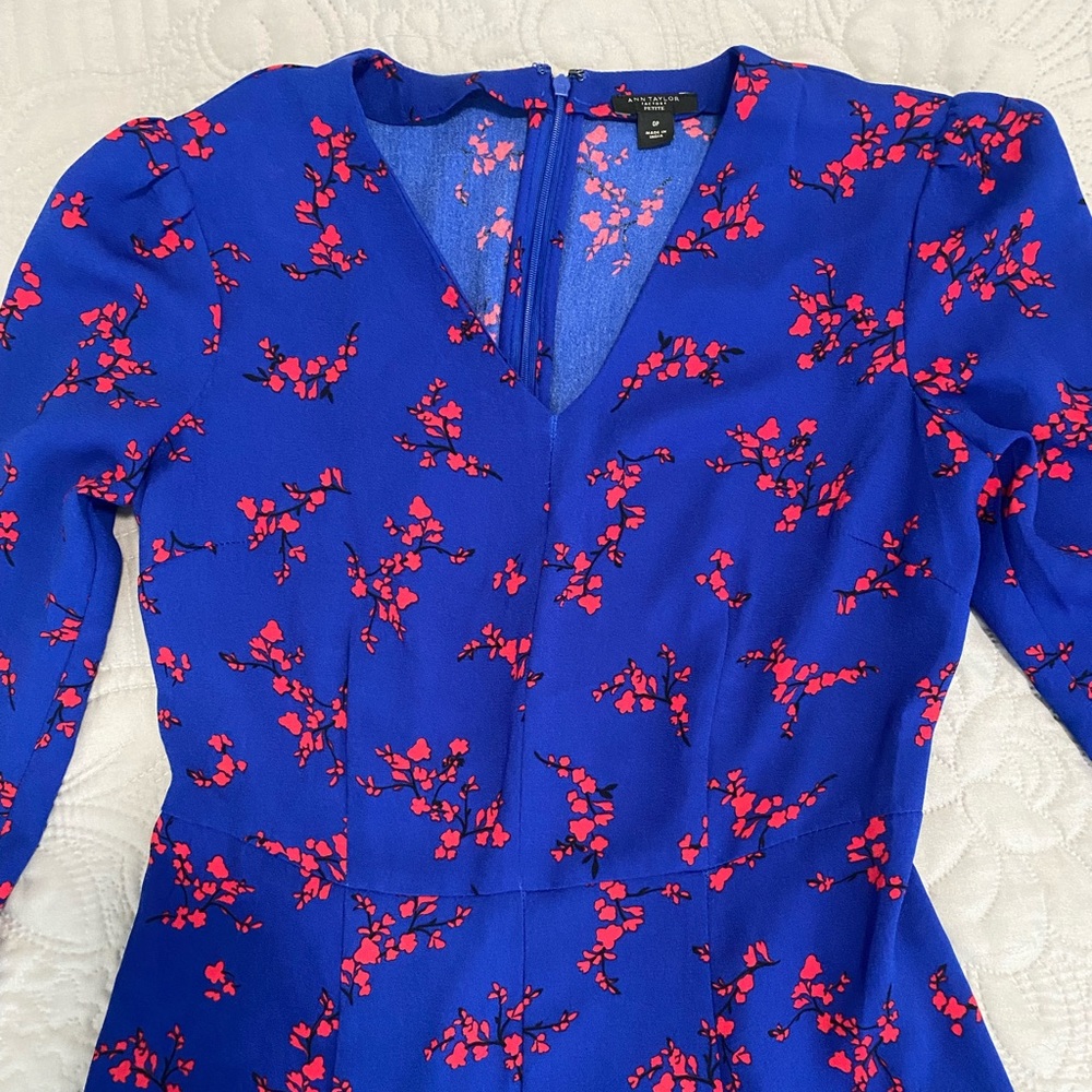 Floral print Ann Taylor Factory a-line Dress